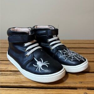 A Bear Co. Black Spider Web Kids high tops Shoes